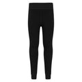 Black - Front - Mountain Warehouse Childrens-Kids Fluffy Fleece Lined Leggings