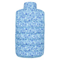 Pale Blue - Back - Mountain Warehouse Childrens-Kids Rocko Floral Padded Gilet