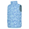 Pale Blue - Lifestyle - Mountain Warehouse Childrens-Kids Rocko Floral Padded Gilet