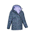 Navy - Side - Mountain Warehouse Childrens-Kids Aries 3 in 1 Waterproof Jacket