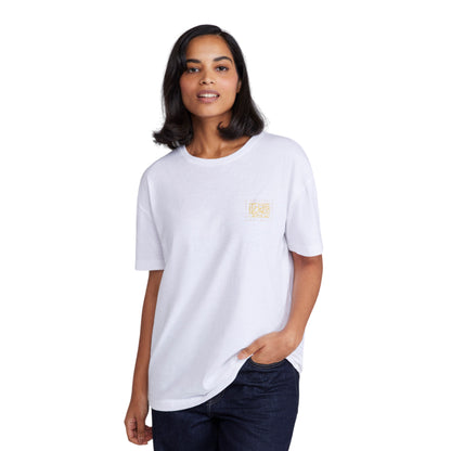 White - Front - Animal Womens-Ladies Leena Text Boxy T-Shirt