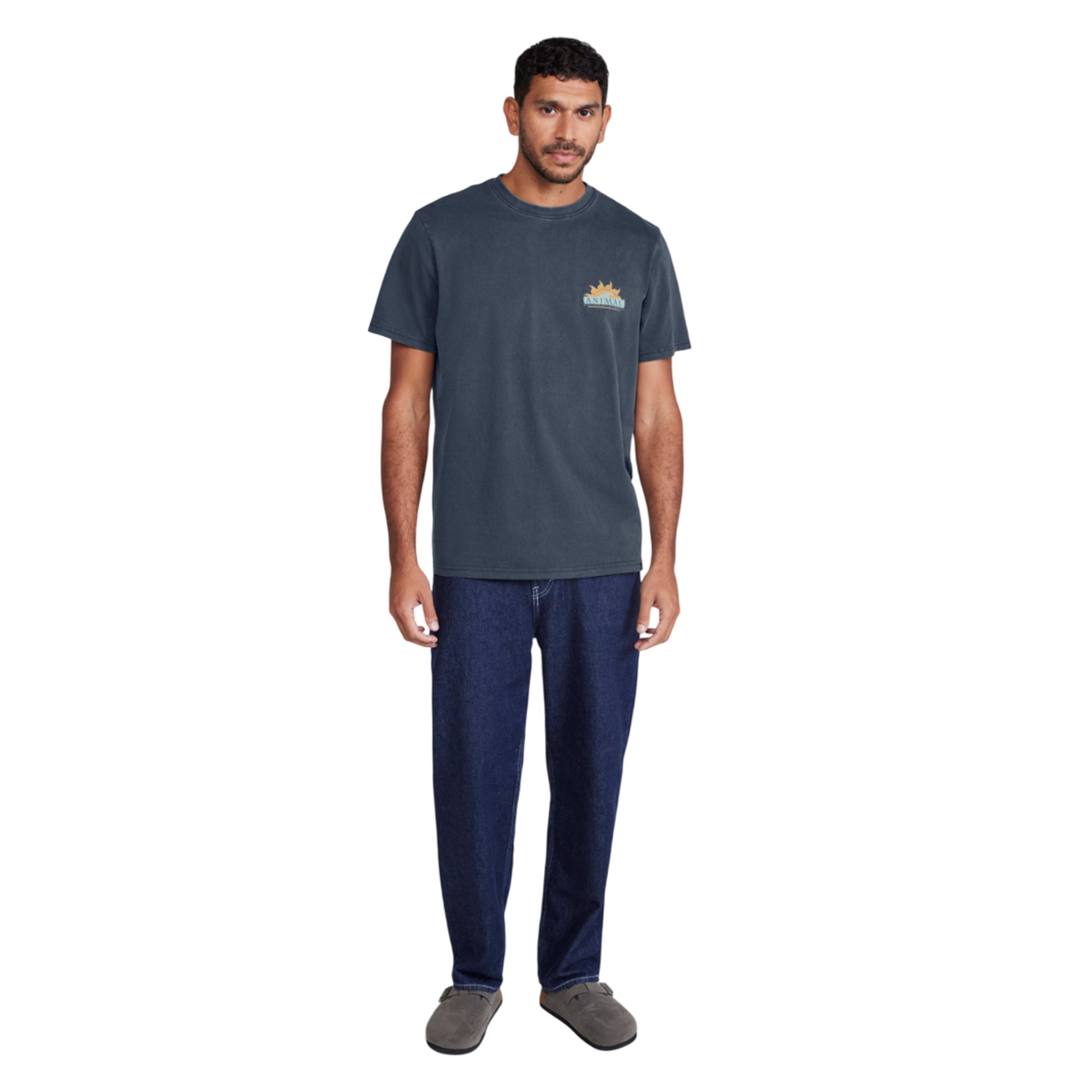 Navy - Lifestyle - Animal Mens Chase Sun Relaxed Fit T-Shirt