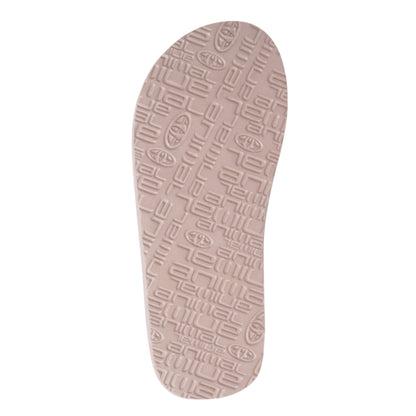 Taupe - Side - Animal Womens-Ladies Tidal Flip Flops