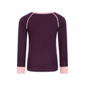 Bright Pink - Front - Mountain Warehouse Childrens-Kids Merino II Round Neck Base Layer Top