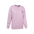 Pink - Side - Mountain Warehouse Womens-Ladies Text Relaxed Fit Sweatshirt