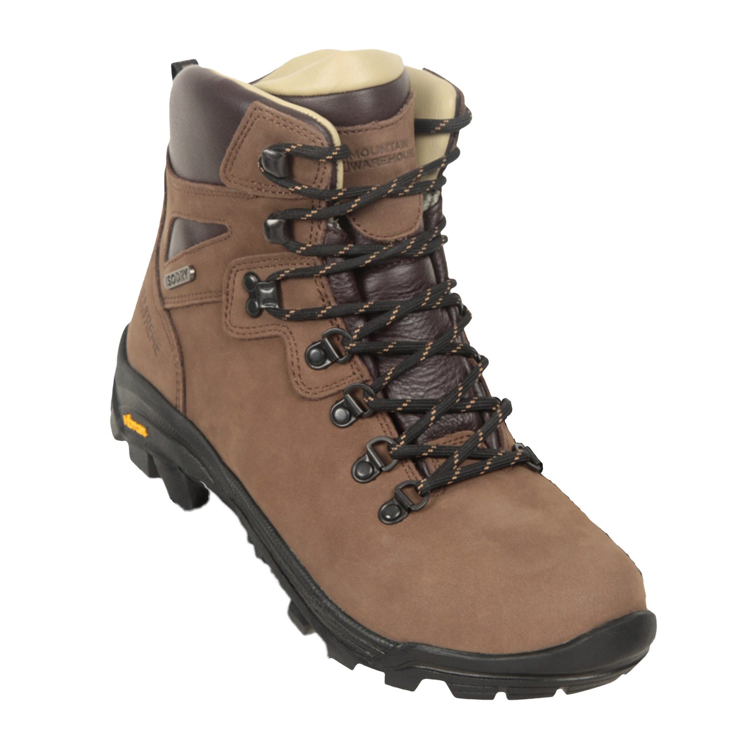 Light Brown - Front - Mountain Warehouse Mens Odyssey Extreme Nubuck Waterproof Hiking Boots