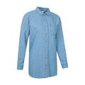 Pale Blue - Side - Mountain Warehouse Womens-Ladies Santiago Oversized Shirt