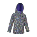 Dark Blue - Side - Mountain Warehouse Childrens-Kids Exodus Water Resistant Soft Shell Jacket