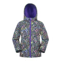 Dark Blue - Front - Mountain Warehouse Childrens-Kids Exodus Water Resistant Soft Shell Jacket