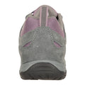 Grey-Pink - Back - Mountain Warehouse Womens-Ladies Aspect Leather IsoGrip Shoes