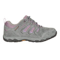 Grey-Pink - Side - Mountain Warehouse Womens-Ladies Aspect Leather IsoGrip Shoes