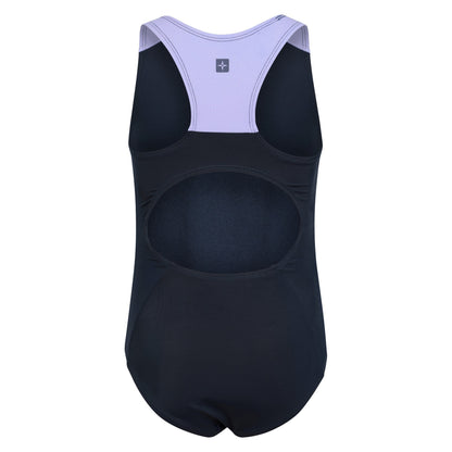 Navy - Back - Mountain Warehouse Girls Sporty One Piece Swimsuit