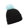 Black - Side - Mountain Warehouse Womens-Ladies Geneva Contrast Beanie