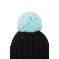 Black - Pack Shot - Mountain Warehouse Womens-Ladies Geneva Contrast Beanie