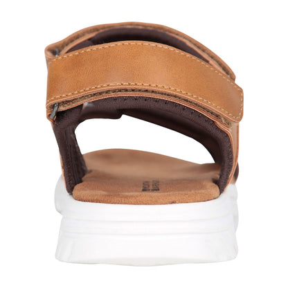 Brown - Back - Mountain Warehouse Childrens-Kids Cay Sandals