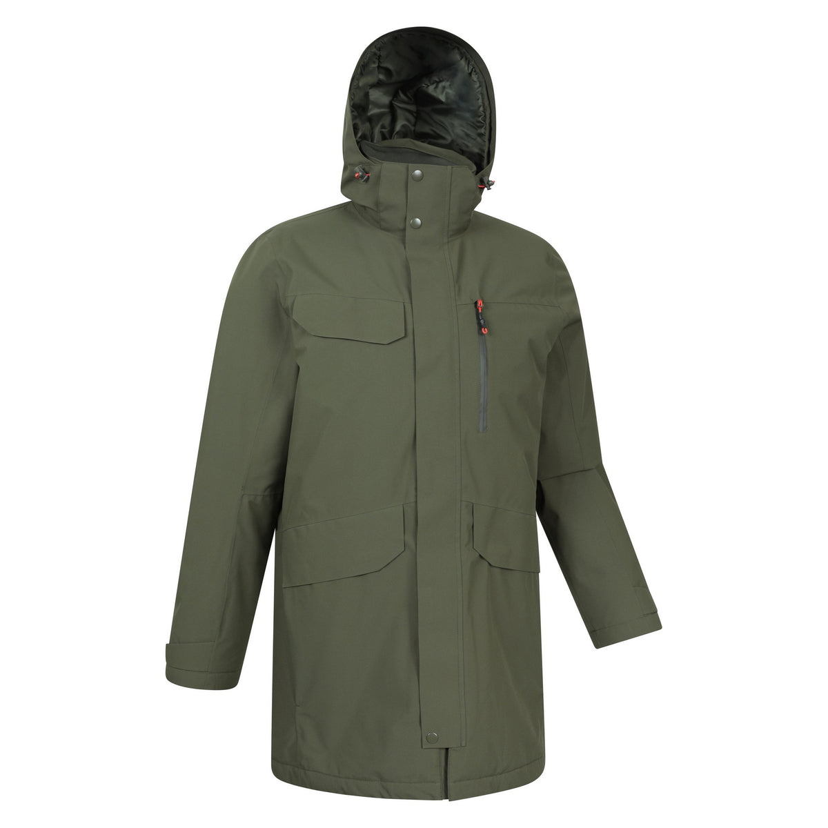 Green - Side - Mountain Warehouse Mens Reid Waterproof Padded Jacket