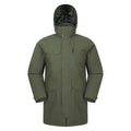 Green - Front - Mountain Warehouse Mens Reid Waterproof Padded Jacket