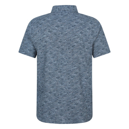 Navy - Back - Mountain Warehouse Mens Preston Illustration Shirt