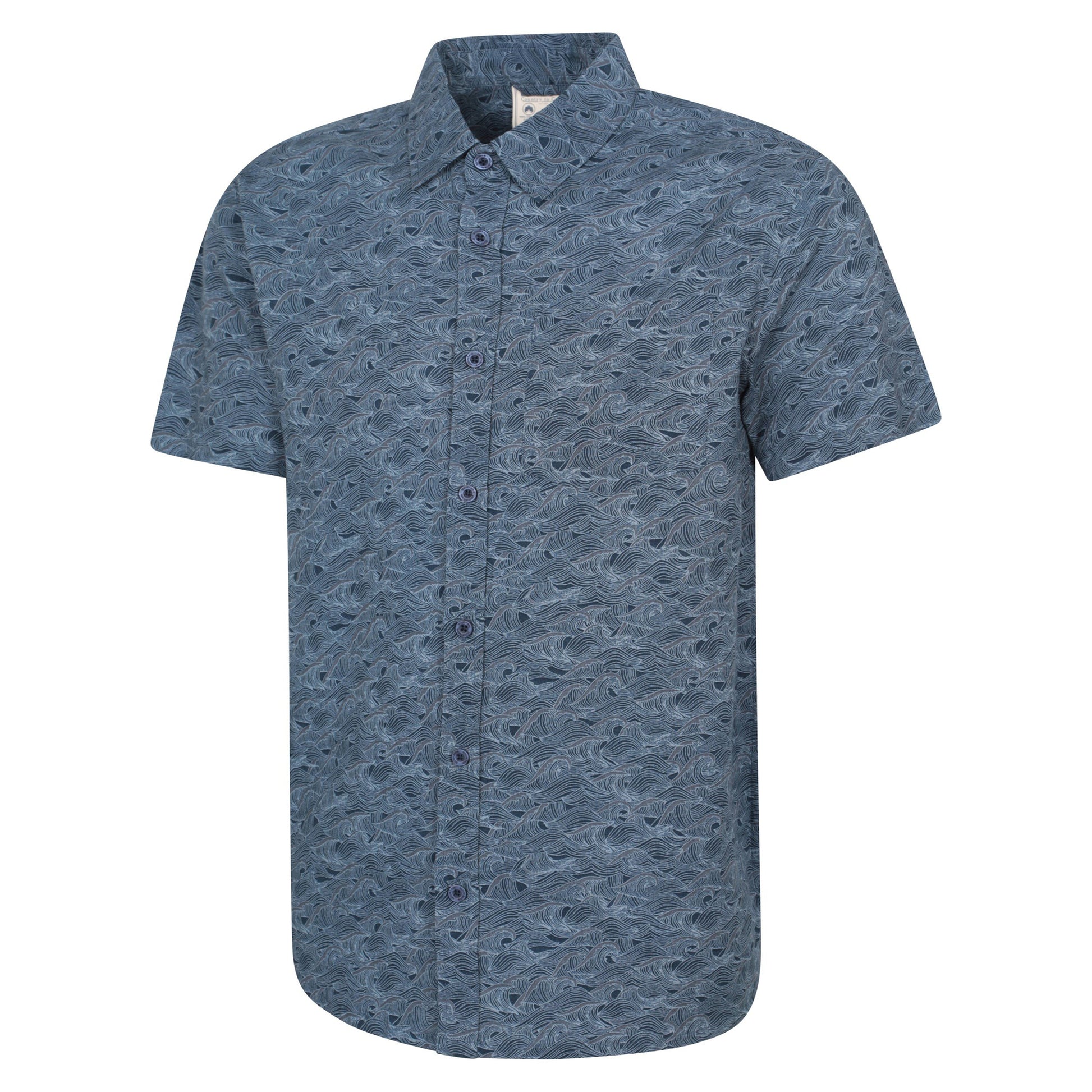 Navy - Lifestyle - Mountain Warehouse Mens Preston Illustration Shirt