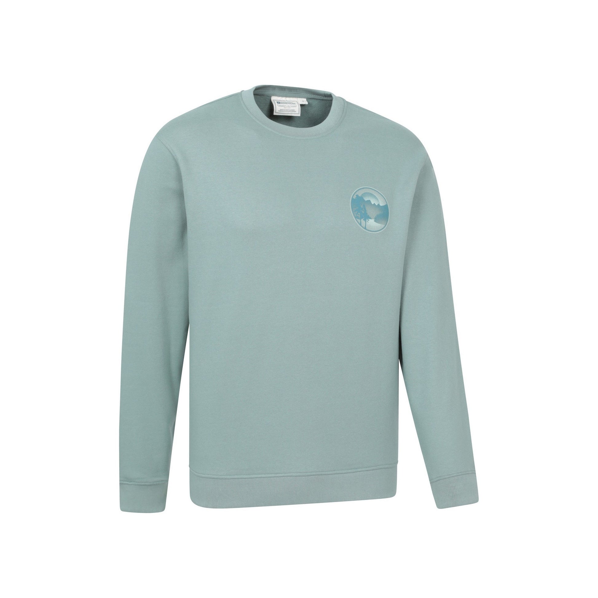 Light Khaki - Side - Mountain Warehouse Mens Tree Ring Sweatshirt