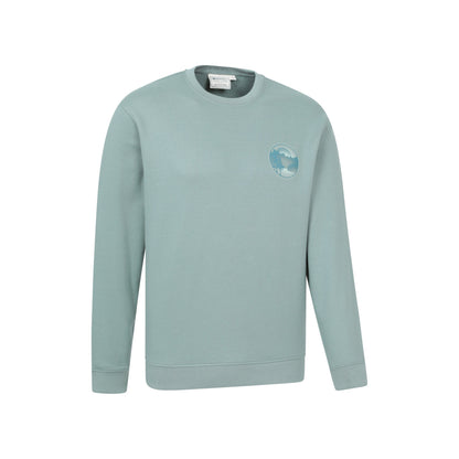 Light Khaki - Side - Mountain Warehouse Mens Tree Ring Sweatshirt