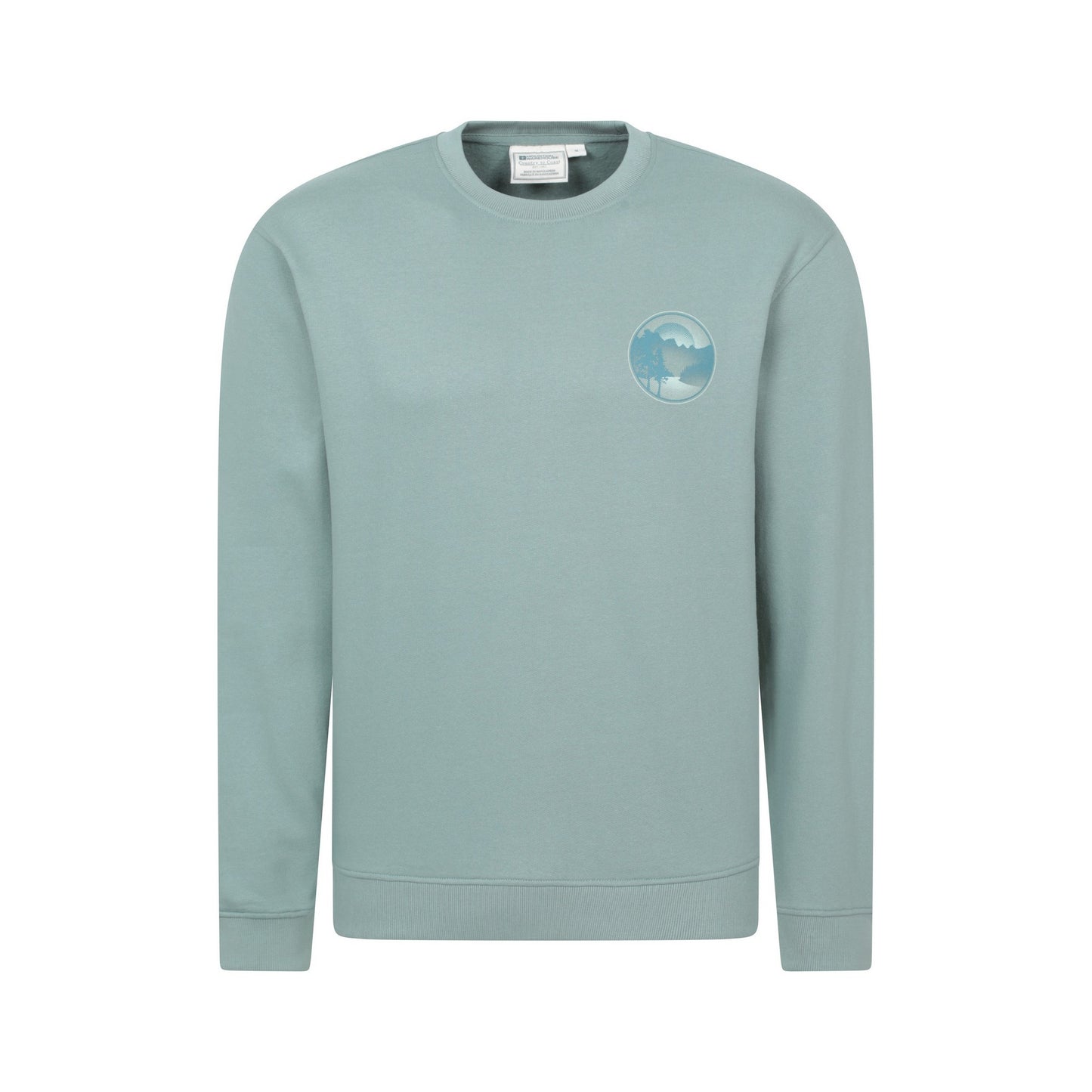 Light Khaki - Front - Mountain Warehouse Mens Tree Ring Sweatshirt
