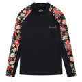 Black - Front - Animal Womens-Ladies Lillie Printed Panelled Rash Top