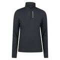 Black - Front - Mountain Warehouse Womens-Ladies React Quarter Zip Midlayer