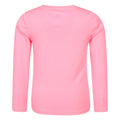 Bright Pink - Back - Mountain Warehouse Childrens-Kids Aqua Long-Sleeved Swimming T-Shirt