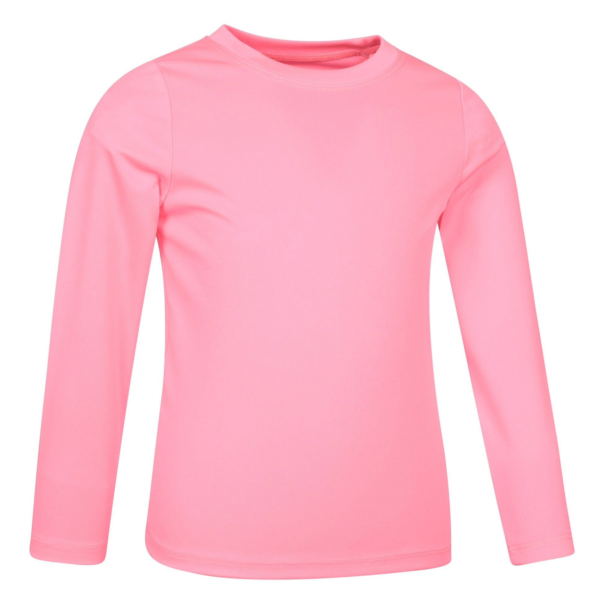 Bright Pink - Side - Mountain Warehouse Childrens-Kids Aqua Long-Sleeved Swimming T-Shirt