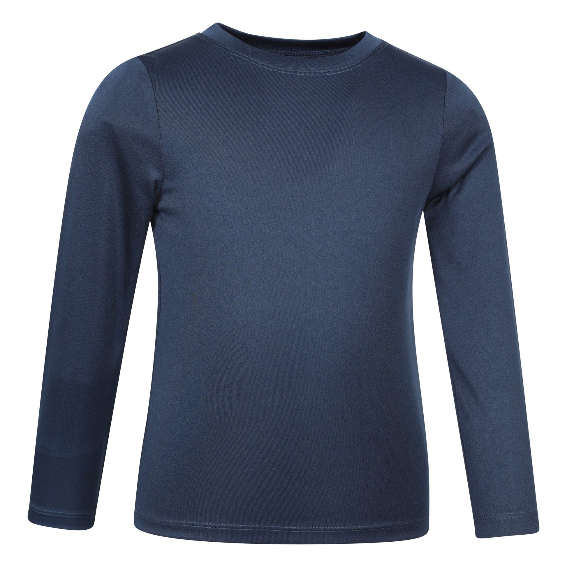Navy - Side - Mountain Warehouse Childrens-Kids Aqua Long-Sleeved Swimming T-Shirt