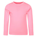 Bright Pink - Front - Mountain Warehouse Childrens-Kids Aqua Long-Sleeved Swimming T-Shirt