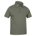 Green - Side - Mountain Warehouse Childrens-Kids Slub Polo Shirt