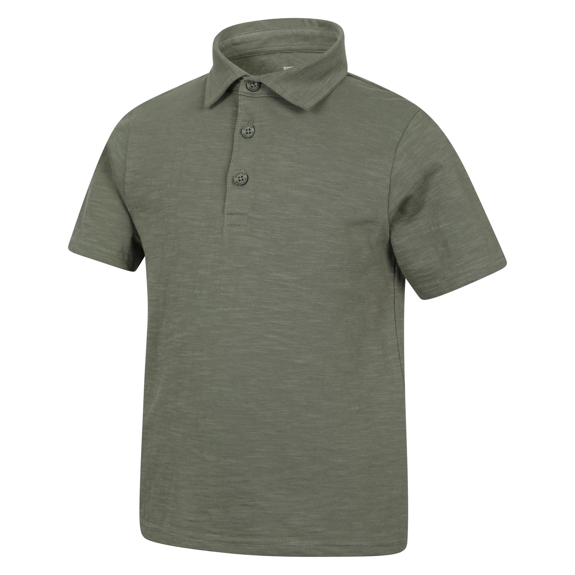 Green - Lifestyle - Mountain Warehouse Childrens-Kids Slub Polo Shirt