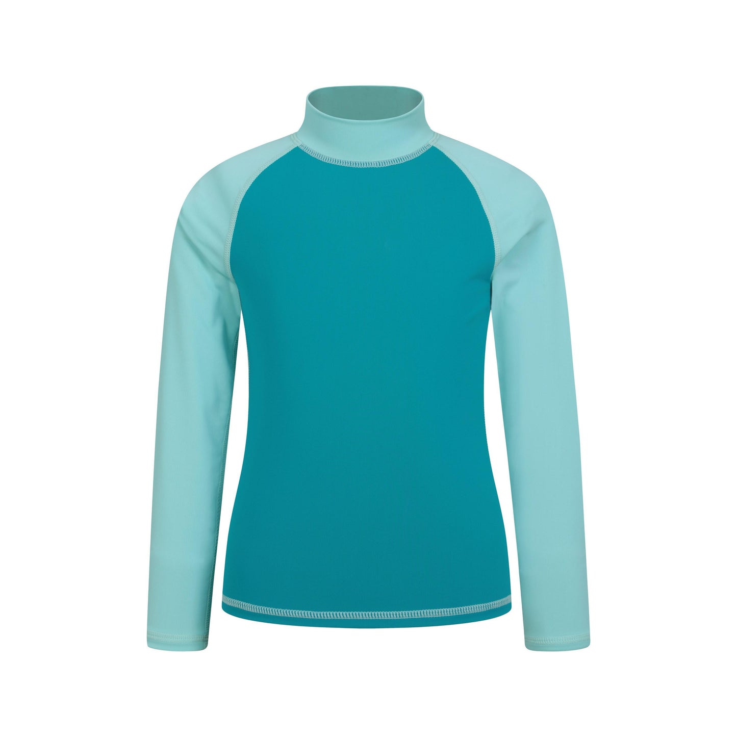 Light Blue - Front - Mountain Warehouse Childrens-Kids Long-Sleeved Rash Top