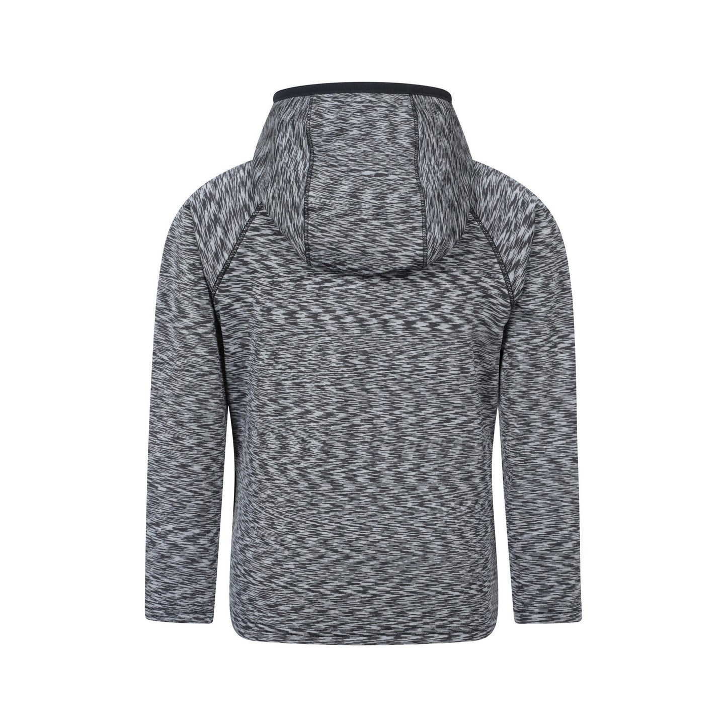 Black - Back - Mountain Warehouse Childrens-Kids Marathon Stripe Full Zip Hoodie