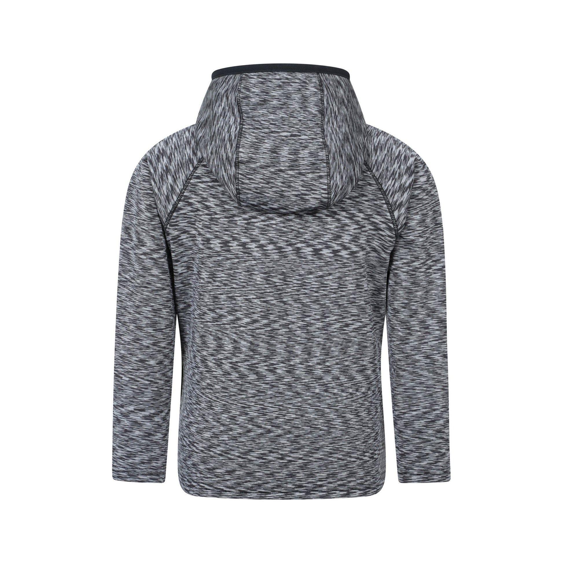 Black - Back - Mountain Warehouse Childrens-Kids Marathon Stripe Full Zip Hoodie