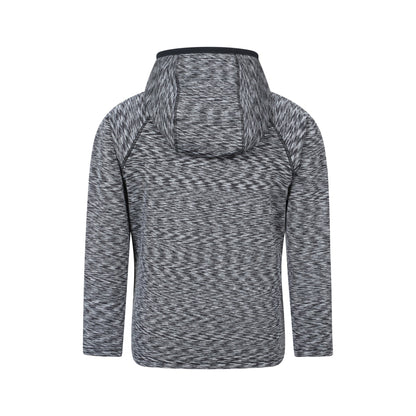 Black - Back - Mountain Warehouse Childrens-Kids Marathon Stripe Full Zip Hoodie