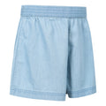 Blue - Side - Mountain Warehouse Childrens-Kids Chambray Heather Shorts