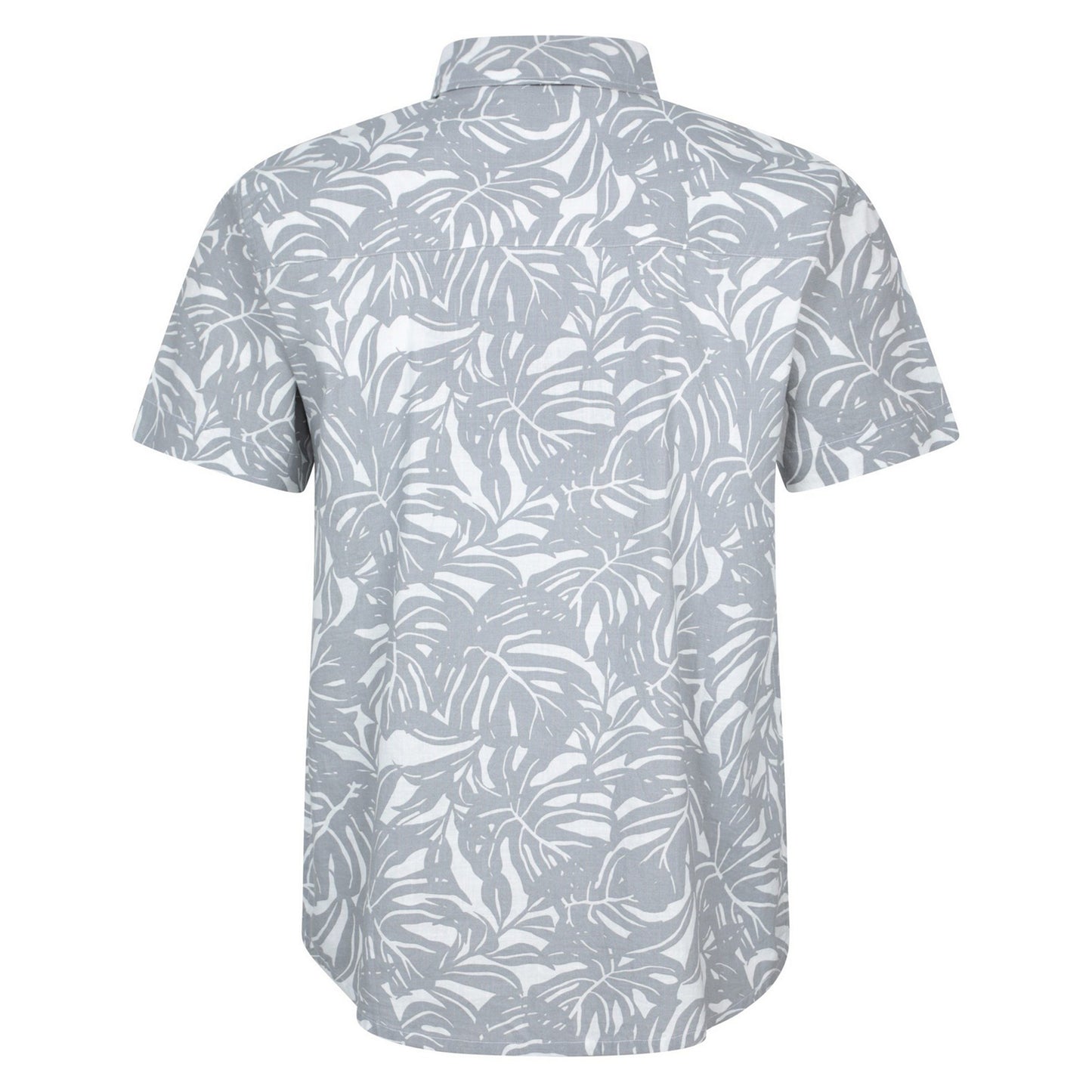 Grey - Back - Mountain Warehouse Mens Tropical Short-Sleeved Shirt