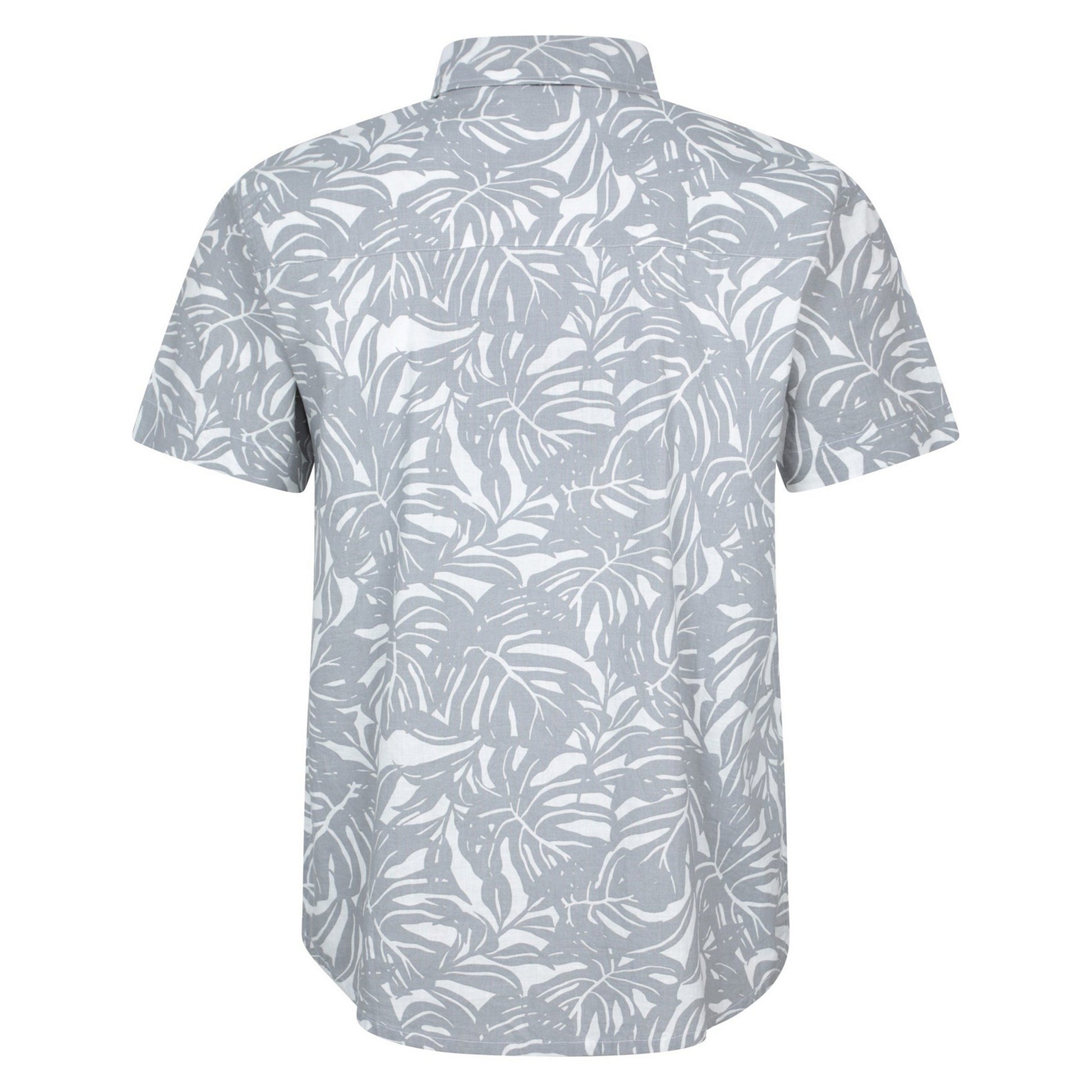 Grey - Back - Mountain Warehouse Mens Tropical Short-Sleeved Shirt