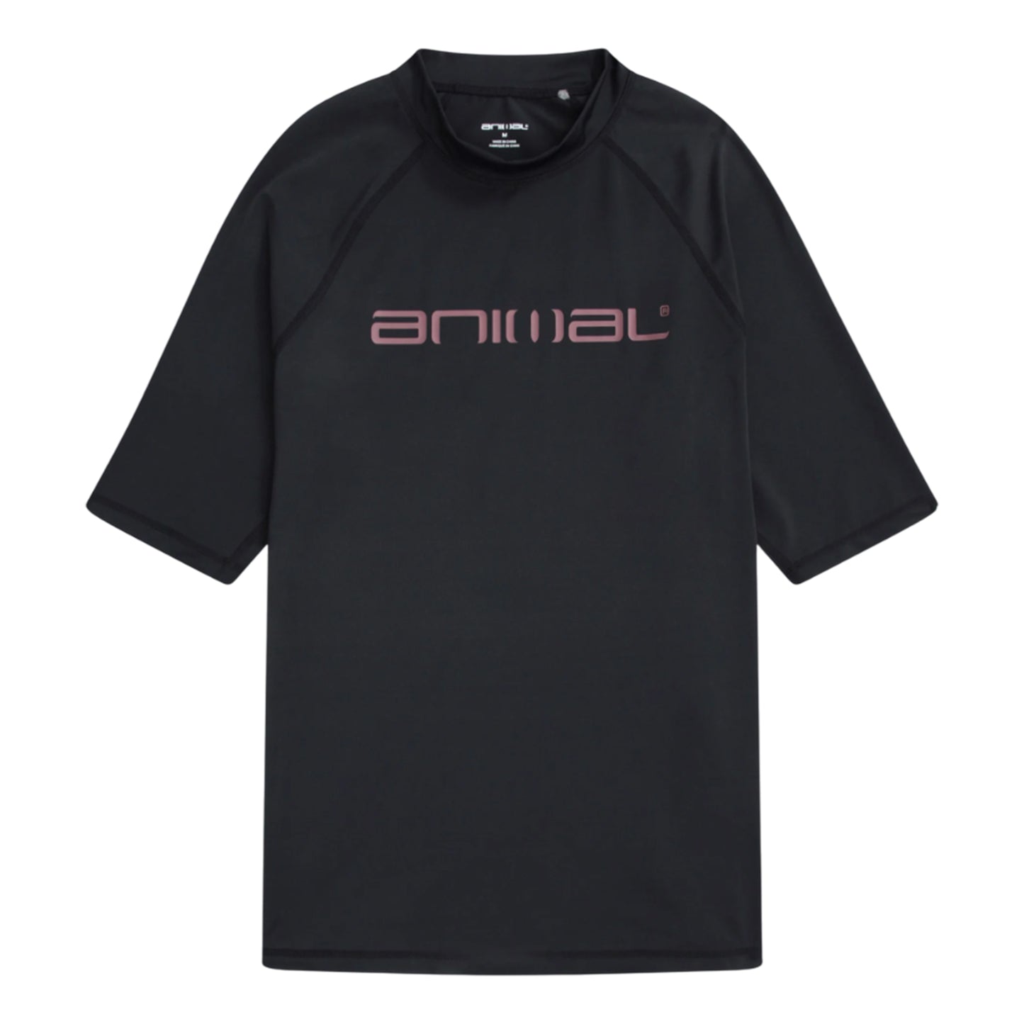 Jet Black - Front - Animal Mens Kai Rash Top