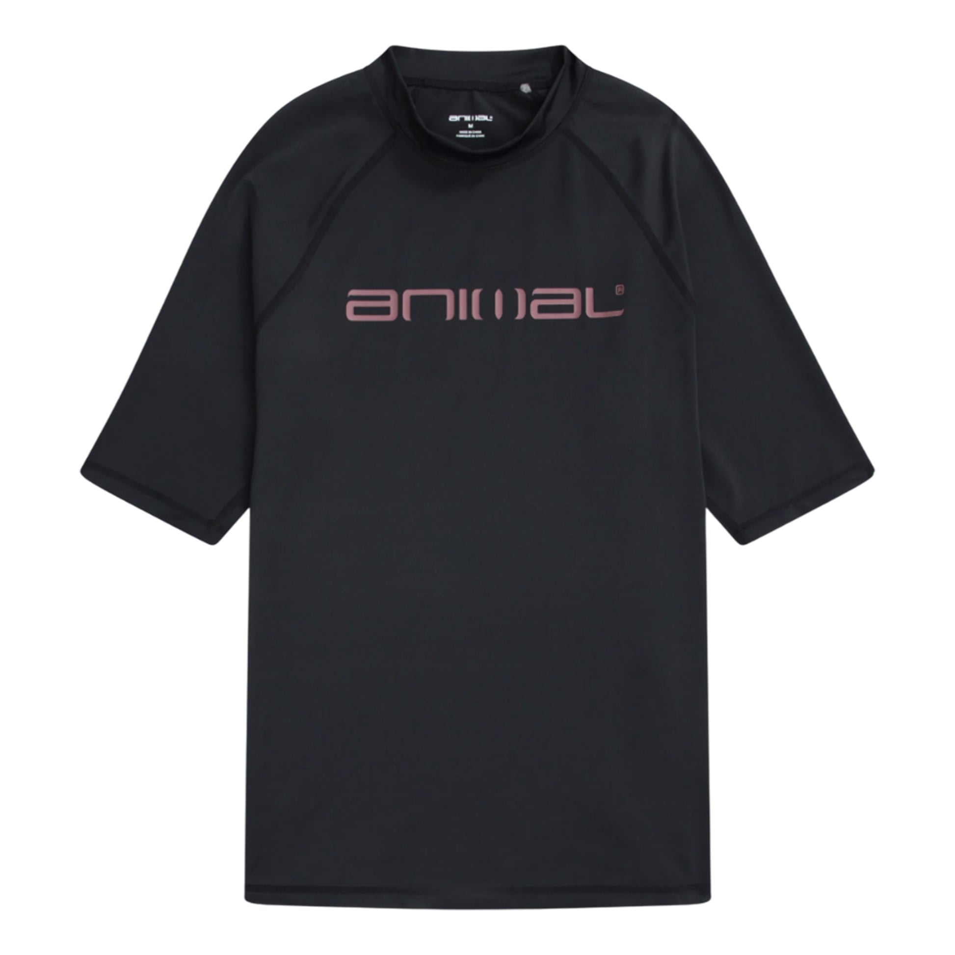 Jet Black - Front - Animal Mens Kai Rash Top
