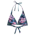 Dark Blue - Front - Animal Womens-Ladies Iona Printed Bikini Top