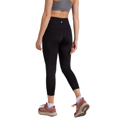 Black - Back - Mountain Warehouse Womens-Ladies Blackout High Waist 7-8 Leggings