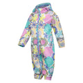 Pale Green - Lifestyle - Mountain Warehouse Childrens-Kids Puddle Printed Waterproof Rain Suit