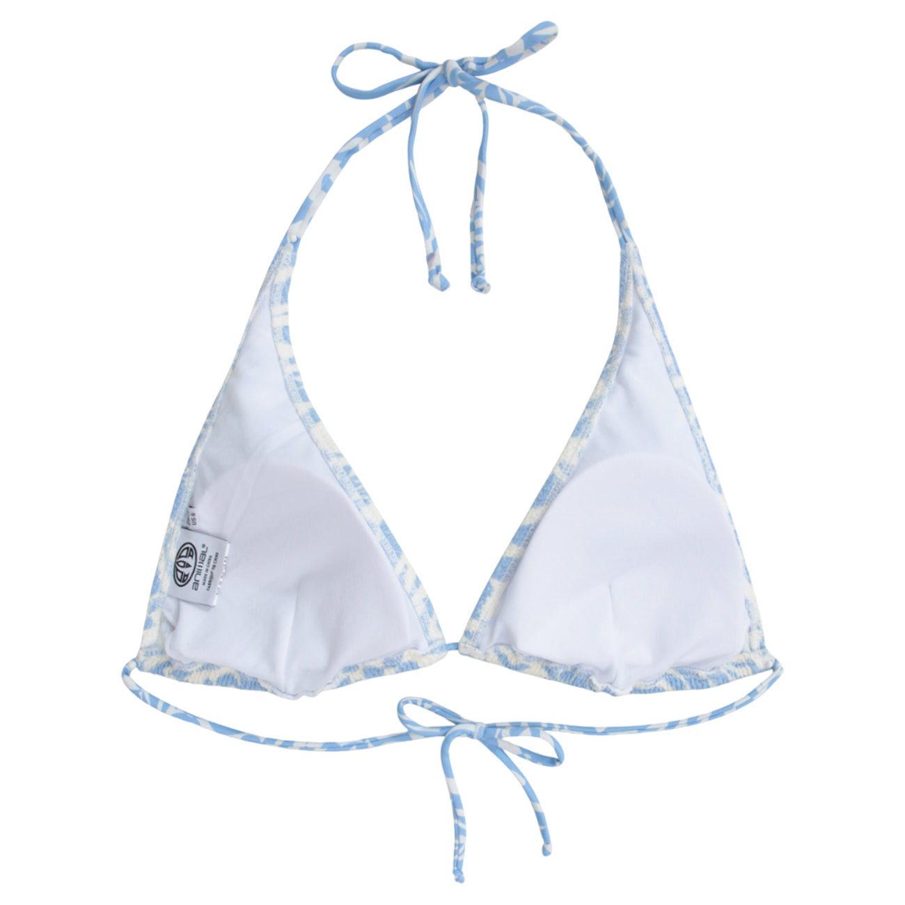 Light Blue - Back - Animal Womens-Ladies Iona Printed Halter Neck Bikini Top
