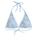 Light Blue - Front - Animal Womens-Ladies Iona Printed Halter Neck Bikini Top