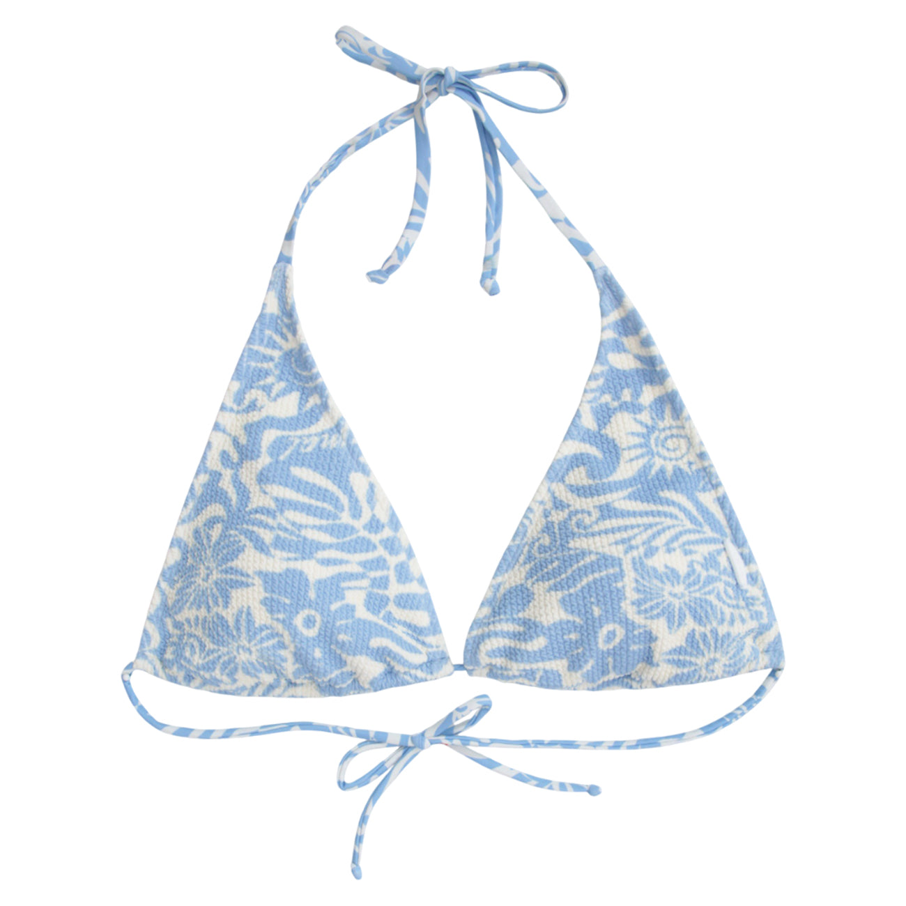 Light Blue - Front - Animal Womens-Ladies Iona Printed Halter Neck Bikini Top