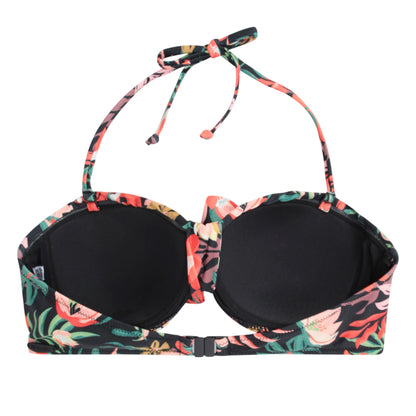 Mixed - Back - Animal Womens-Ladies Docks Printed Front Tie Bikini Top